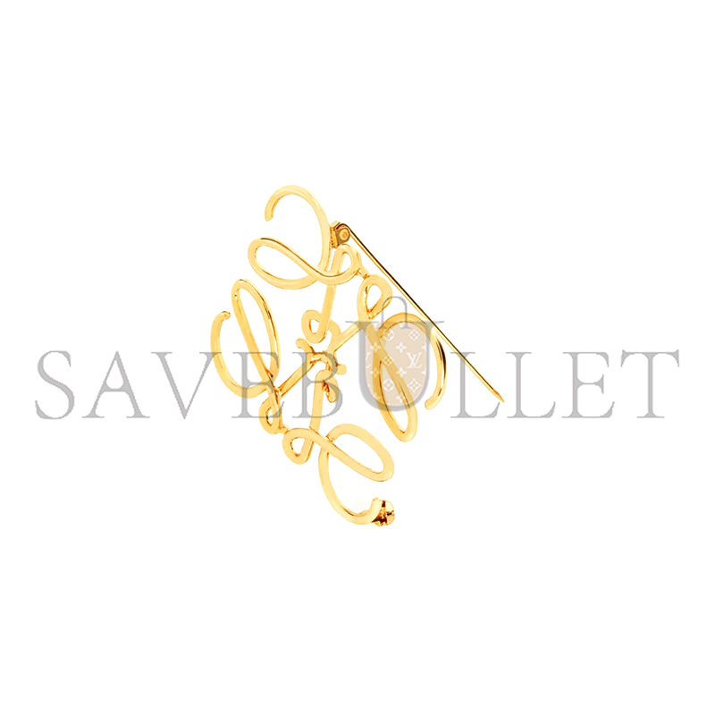 LOEWE ANAGRAM BROOCH IN METAL CIL0009803131 LOEWE ANAGRAM BROOCH IN METAL CIL0009803131